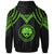 Federated States of Micronesia Zip up Hoodie Polynesian Armor Style Green - Polynesian Pride