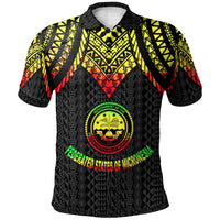 Federated States of Micronesia Polo Shirt Polynesian Armor Style Reagge Unisex Reggae - Polynesian Pride