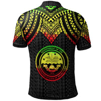 Federated States of Micronesia Custom Polo Shirt Polynesian Armor Style Reagge - Polynesian Pride