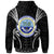 Federated States of Micronesia Zip up Hoodie Blood Runs Through My Veins Style Black - Polynesian Pride