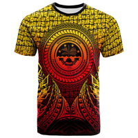 Federated States of Micronesia Pattern T Shirt Circle Pattern Yellow Unisex Yellow - Polynesian Pride