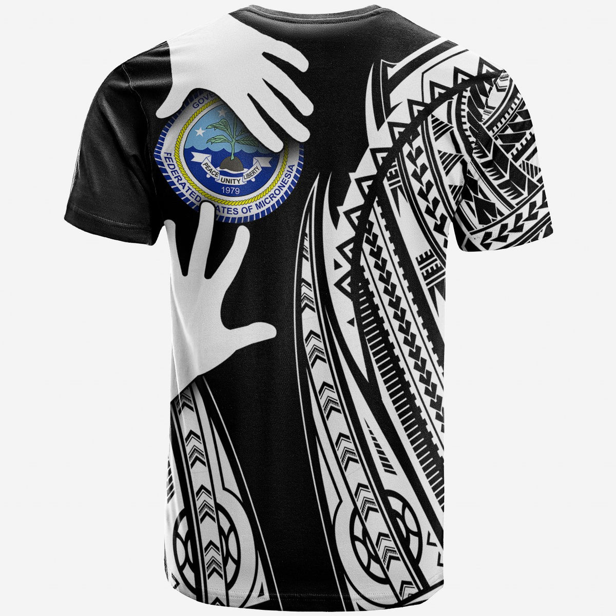 Federated States of Micronesia Custom T Shirt Touch My Heart - Polynesian Pride