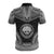 Federated States of Micronesia Polo Shirt F S M Seal Polynesian Chief Tattoo Black Version - Polynesian Pride