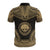 Federated States of Micronesia Polo Shirt F S M Seal Polynesian Chief Tattoo Gold Version - Polynesian Pride