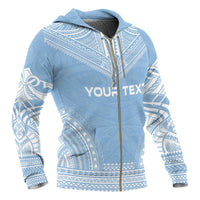 Federated States of Micronesia Polynesian Chief Custom Zip up Hoodie Flag Version - Polynesian Pride