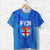 (Custom Text and Number) Blue T Shirt Fiji Rugby Polynesian Waves Style Unisex Blue - Polynesian Pride