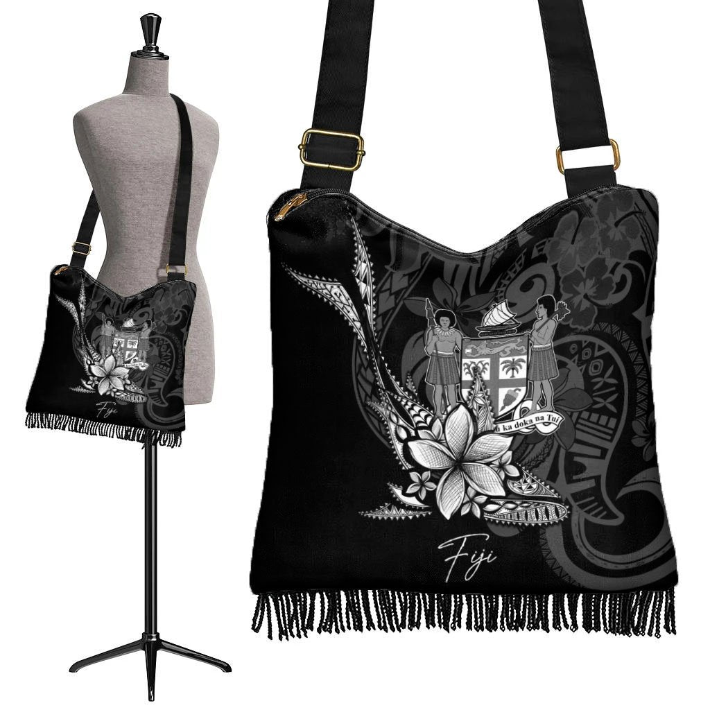 Fiji Boho Handbag - Fish With Plumeria Flowers Style - Polynesian Pride