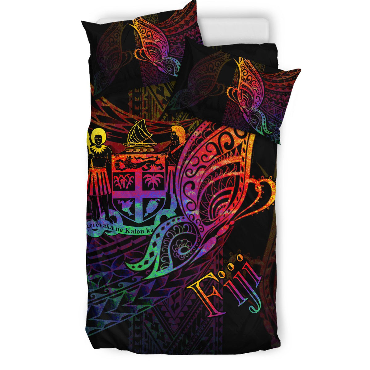 Fiji Bedding Set - Butterfly Polynesian Style - Polynesian Pride