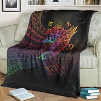 Fiji Premium Blanket - Butterfly Polynesian Style - Polynesian Pride