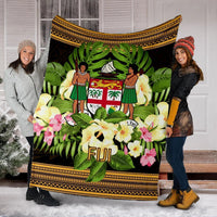 Fiji Premium Blanket - Polynesian Gold Patterns Collection - Polynesian Pride