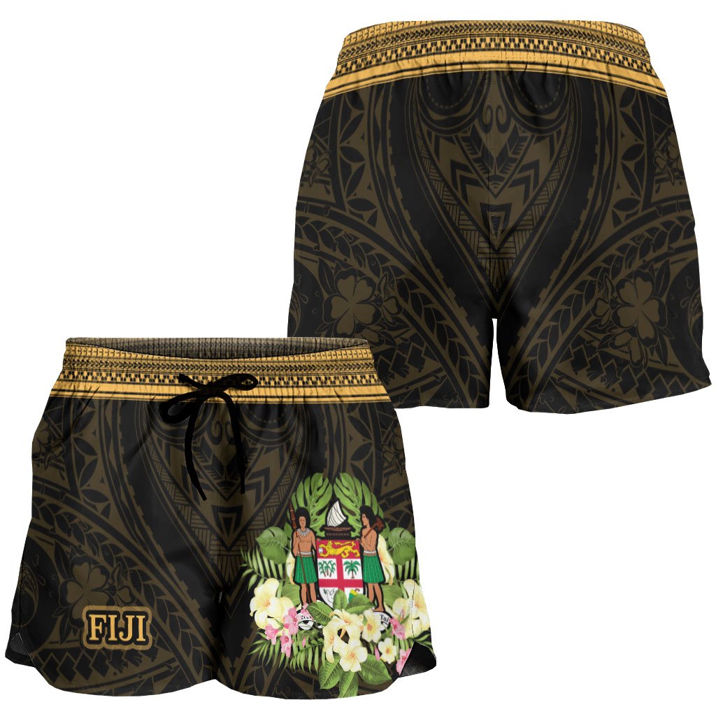 Fiji Women's Shorts - Polynesian Gold Patterns Collection - Polynesian Pride