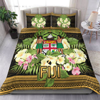 Fiji Bedding Set - Polynesian Gold Patterns Collection Black - Polynesian Pride