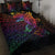 Fiji Quilt Bed Set - Butterfly Polynesian Style Black - Polynesian Pride