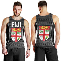 Fiji Men's Tank Top - Tapa Pattern Sport Style - Polynesian Pride