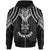 Fiji Custom Zip up Hoodie Polynesian Armor Style Black Unisex Black - Polynesian Pride