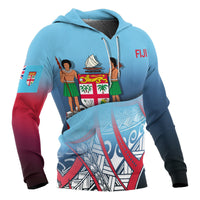 Fiji Coat of rms Hoodie Polynesian Pattern - Polynesian Pride