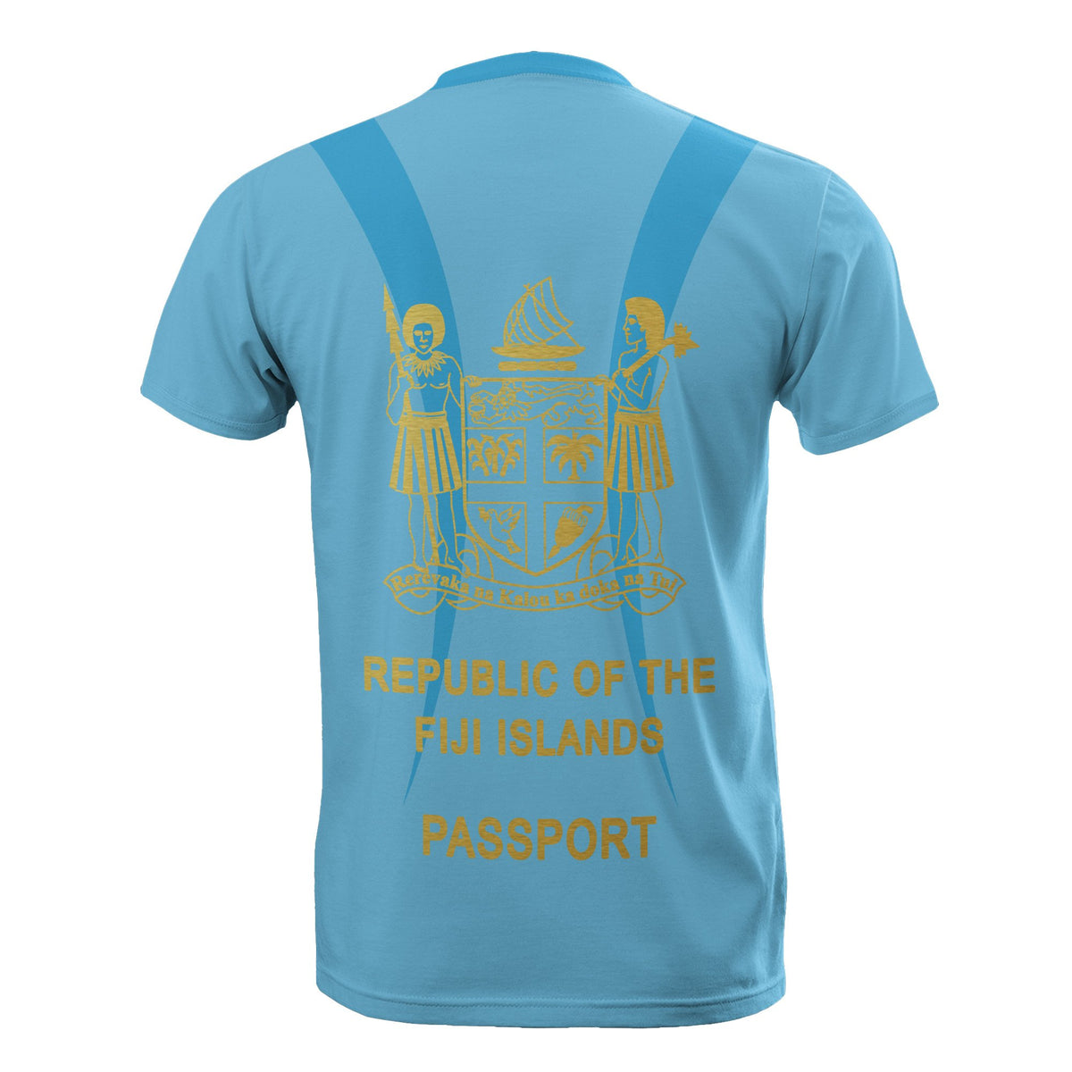 Fiji All Over Print T Shirt Repubilc of The Fiji Islands Passport - Polynesian Pride