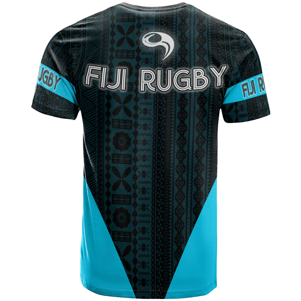 Fiji T Shirt Rugby With Palm Leaf - Polynesian Pride