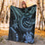 Fiji Custom Personalised Premium Blanket - Blue Turtle - Polynesian Pride