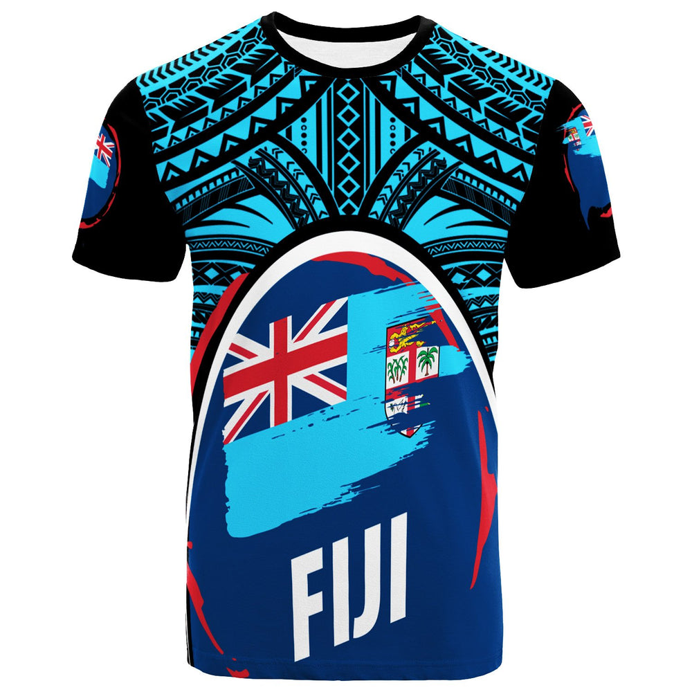 Custom Fiji Lomaiviti Rugby T Shirt Simple Vibes, Custom Text and Number LT8