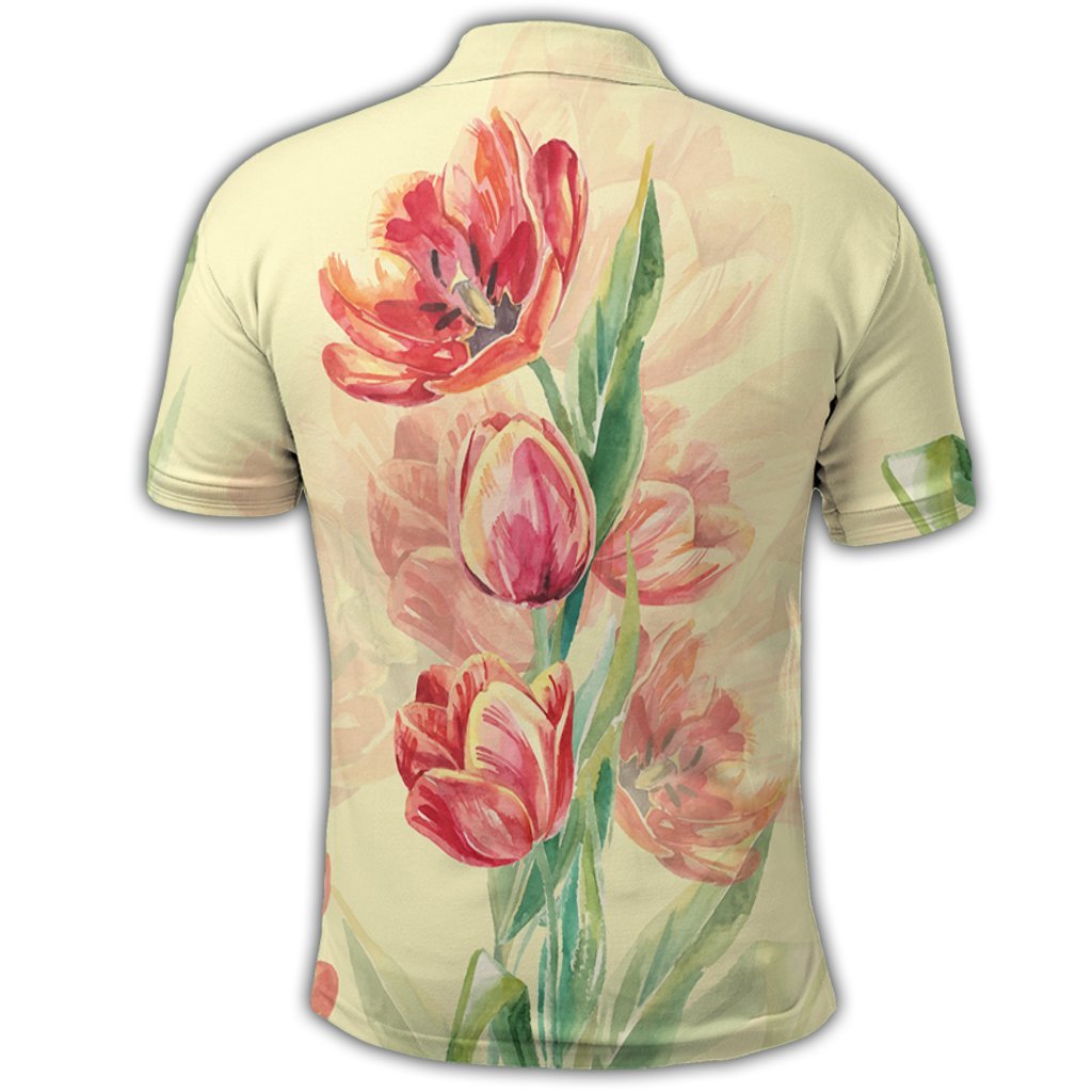 Flower Art Polo Shirt - Polynesian Pride