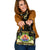 French Polynesia Shoulder Handbag - Polynesian Gold Patterns Collection One Size Black - Polynesian Pride