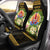 French Polynesia Car Seat Cover - Polynesian Gold Patterns Collection Universal Fit Black - Polynesian Pride