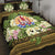 French Polynesia Quilt Bed Set - Polynesian Gold Patterns Collection