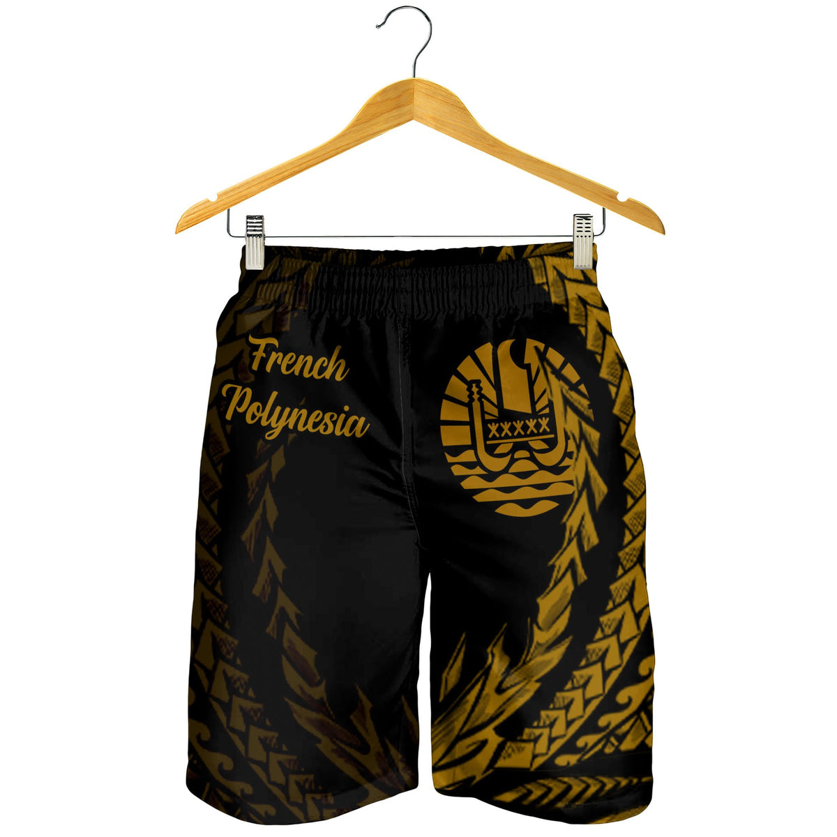 French Polynesia Men's Shorts - Wings Style - Polynesian Pride