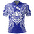 French Polynesian Polo Shirt French Polynesian Coat Of Arms Map Polynesian Tattoo Blue Unisex Blue - Polynesian Pride