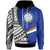 Marshall Islands Hoodie Coat of Arm and Polynesian Patterns Unisex Blue - Polynesian Pride