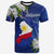 Philippines T shirt Filipino With Map Unisex Blue - Polynesian Pride