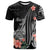 Nauru T-Shirt - Polynesian Hibiscus Pattern Style