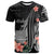 Kiribati T-Shirt -Polynesian Hibiscus Pattern Style