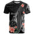 Marshall Islands T-Shirt - Polynesian Hibiscus Pattern Style