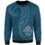 Guam Sweatshirt - Hafa Adai Pattern Style Unisex Blue - Polynesian Pride