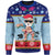 Guam Christmas Sweater - Santa Claus Polynesian Tattoo Unisex Blue - Polynesian Pride