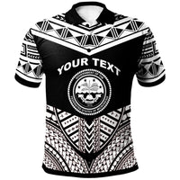 Federated States of Micronesia Custom Polo Shirt Tribal Pattern Cool Style White Color Unisex White - Polynesian Pride