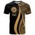Tahiti T Shirt Gold Polynesian Tentacle Tribal Pattern Unisex Gold - Polynesian Pride