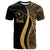 Chuuk T Shirt Gold Micronesian Tentacle Tribal Pattern Unisex Gold - Polynesian Pride