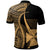 Wallis and Futuna Custom Polo Shirt Gold Polynesian Tentacle Tribal Pattern - Polynesian Pride