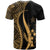 Kosrae Custom T Shirt Gold Micronesian Tentacle Tribal Pattern - Polynesian Pride