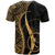 Chuuk T Shirt Gold Micronesian Tentacle Tribal Pattern - Polynesian Pride
