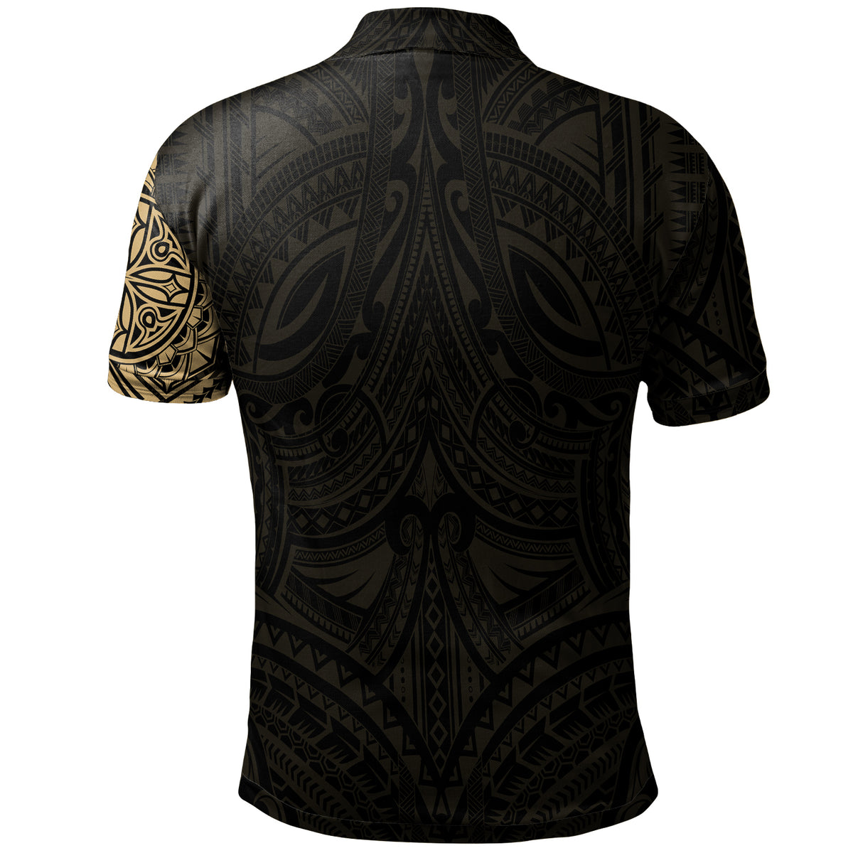 Polo Shirt Polynesian Flowers Tattoo Style - Polynesian Pride