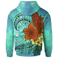 Guam Hoodie Tropical Flowers Style - Polynesian Pride