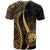 Federated States of Micronesia T Shirt Gold Micronesian Tentacle Tribal Pattern - Polynesian Pride