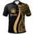 Samoa Custom Polo Shirt Gold Polynesian Tentacle Tribal Pattern Unisex Gold - Polynesian Pride