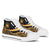 Samoa High Top Shoes Gold - Polynesian Tentacle Tribal Pattern Unisex White - Polynesian Pride