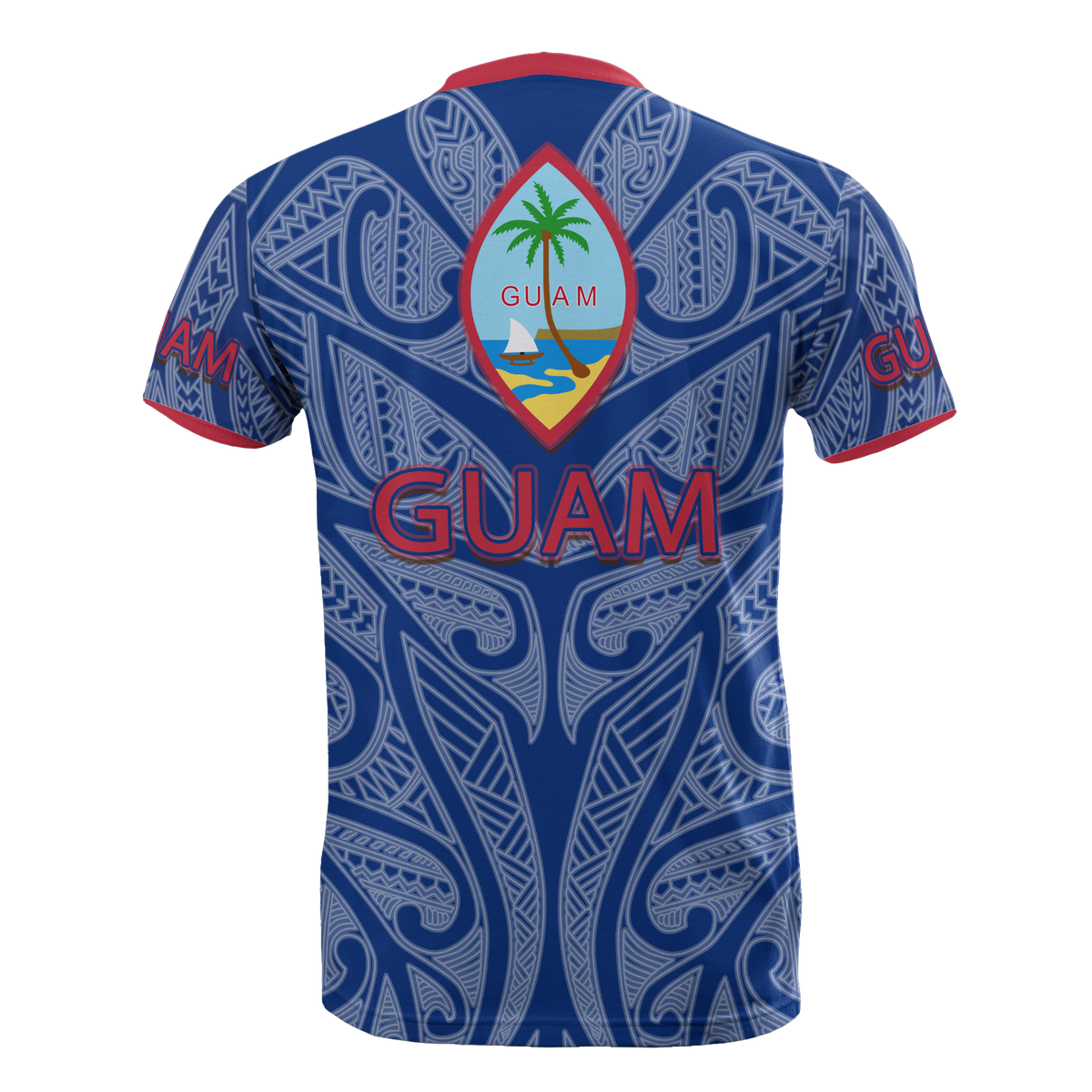 Guam T Shirt Guam Flag Coat of Arms Wings Style - Polynesian Pride