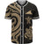 Tokelau Baseball Shirt - Gold Tentacle Turtle Unisex Gold - Polynesian Pride